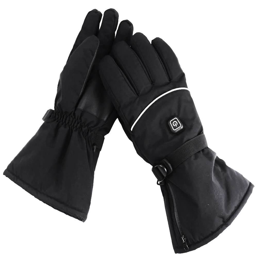 1 пара на открытом воздухе зимние водонепроницаемые спортивные альпинистские лыжные Пешие прогулки с батареей Третий механизм Регулируемая температура электрические перчатки с подогревом