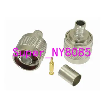 

10pcs Connector N male plug crimp RG5 RG6 LMR300 RG304 cable Straight