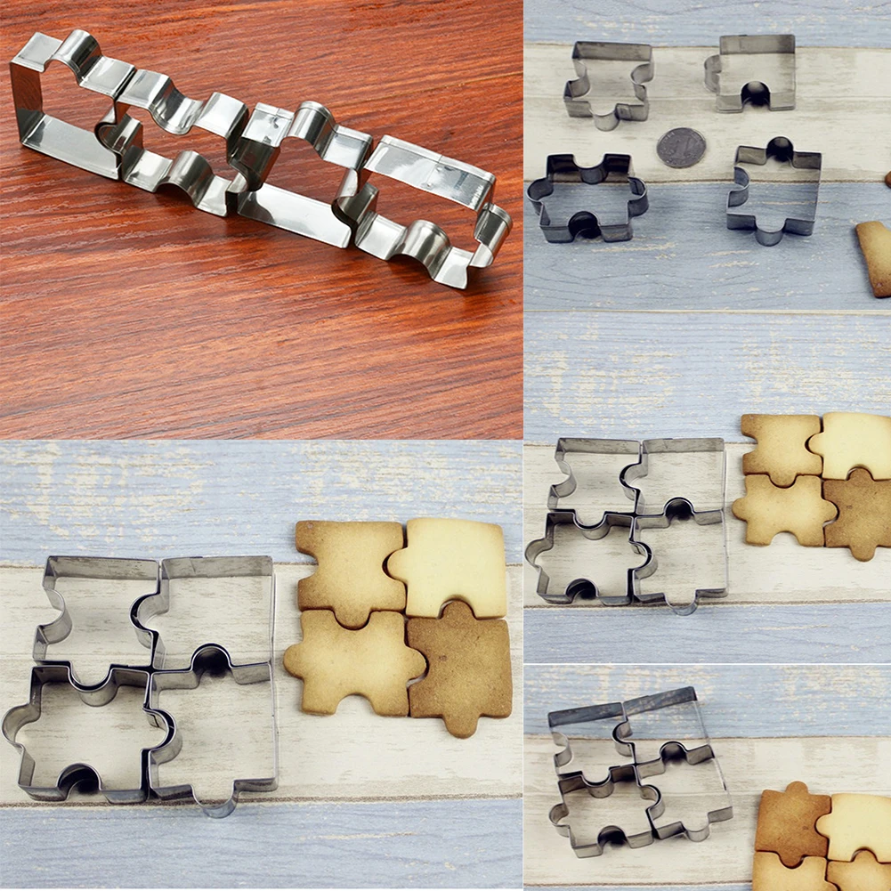 Cookie Shape Stainless Steel Cookie Cutter DIY Biscuit Mold Dessert Bakeware Cake Mold Kitchen Tool Set