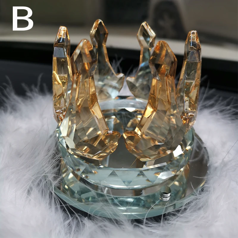 Хрустальная корона, освежитель воздуха для автомобиля, ароматизатор, Кристальный орнамент, на выходе, вентиляционное отверстие, свежий автомобиль