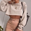 Fashion Women Autumn Street harajuku Hoodies and Sweatshirt Elegant Crop top Ladies Pullover Loose truien dames Streetwear ► Photo 3/6