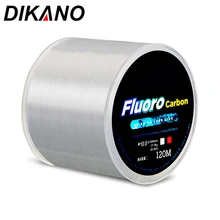 120M Fishing Line Fluorocarbon Coating 0.20mm-0.60mm 7.15LB-45LB Carbon Fiber Leader Line Fishing Lure Sinking Wire FTK Goods