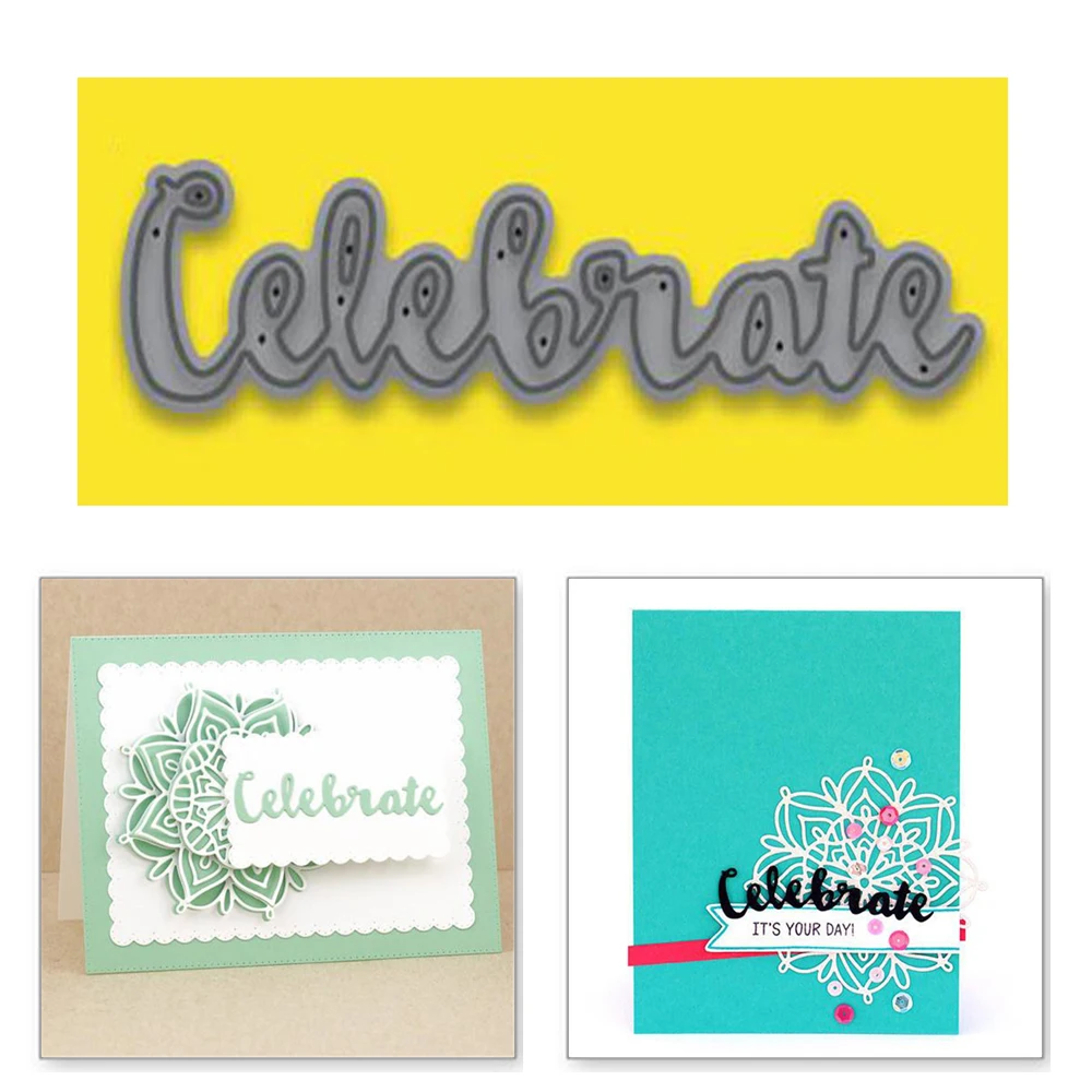 

YaMinSanNiO Letter Metal Cutting Dies New 2019 Words Scrapbooking Die Cut For Making Cards Decorative Embossing Crafts Stencils