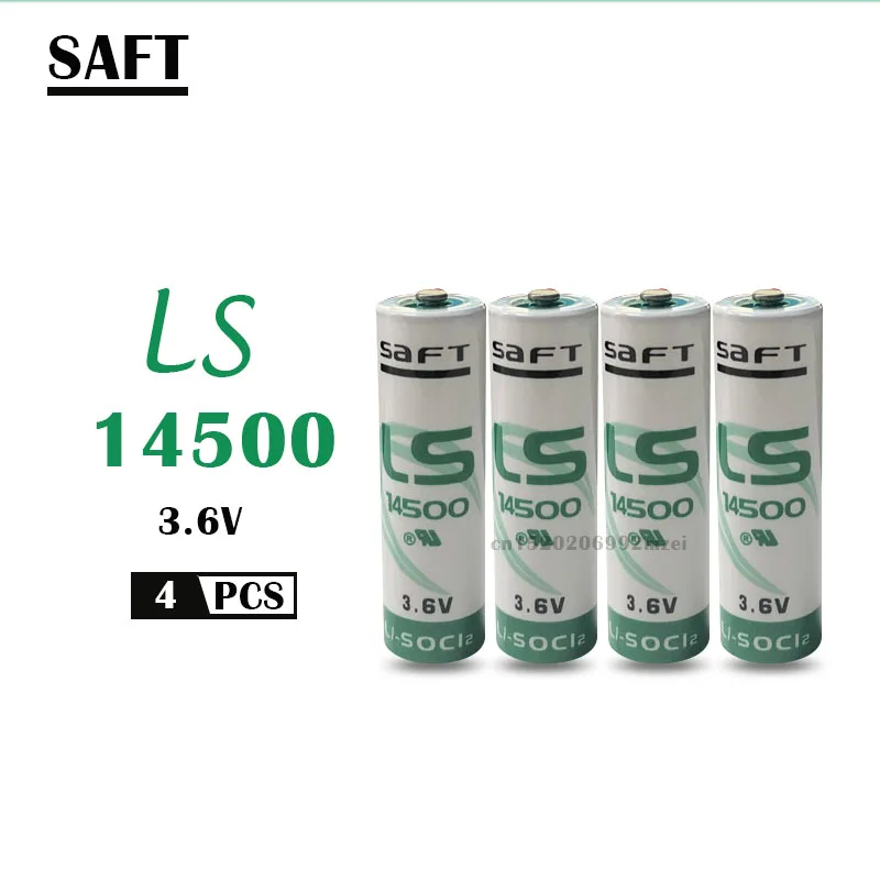 4 шт. литиевая батарея SAFT LS14500 ER14505 AA 3 6 В 2450 мАч для оборудования установки