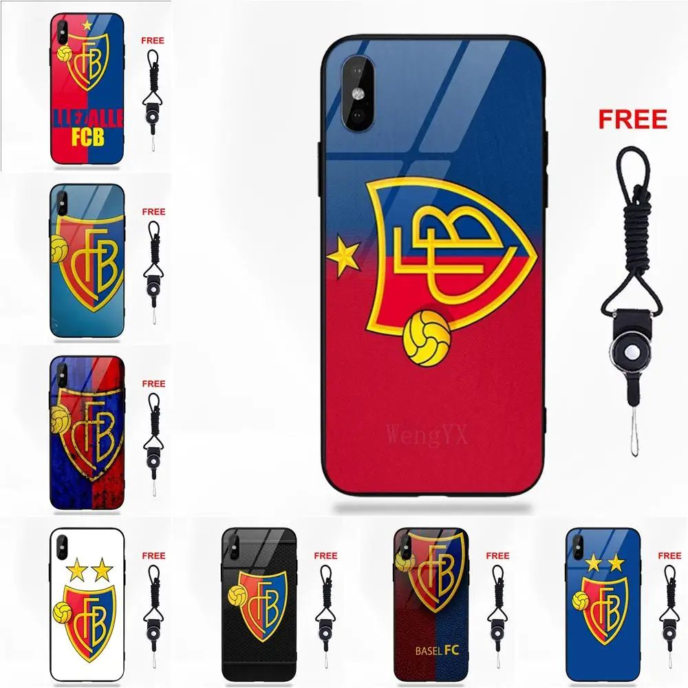 Popular Fc Basel Football Logo For Apple iPhone X XS Max XR 5 5C 5S SE 6 6S 7 8 Plus | Мобильные телефоны и аксессуары