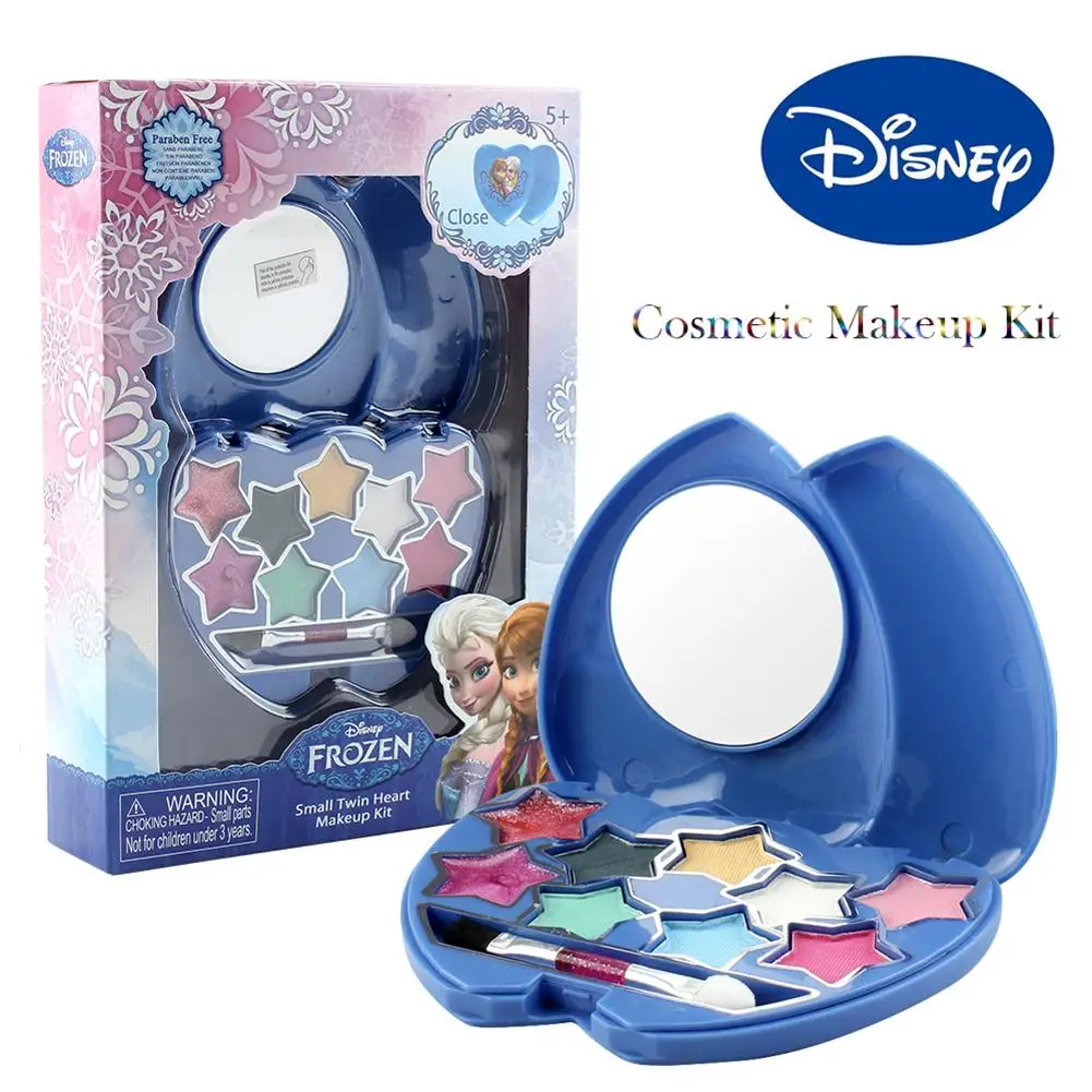 

For Disney Frozen Princess Makeup Set Toy Cosmetic Pretend Play Lip Gloss Blushes Safe No Toxic For Girls Dressing Gift