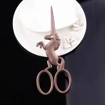 

Retro Crafts Unicorn Scissors European Sewing Scissors For Embroidery Art Cross Handicraft Tailor Needlework Scissors DIY