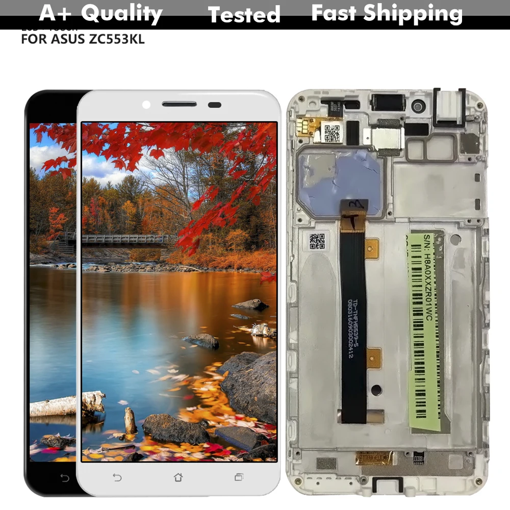 

100% Tested Lcd For Asus ZenFone 3 Max ZC553KL LCD Display Digitizer Touch Panel Screen Sensor Assembly + Tools