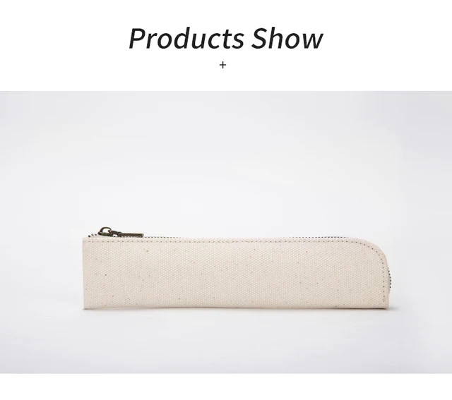 Canvas pencil case cartucheras popit waterproof cotton canvas pencil case -  AliExpress