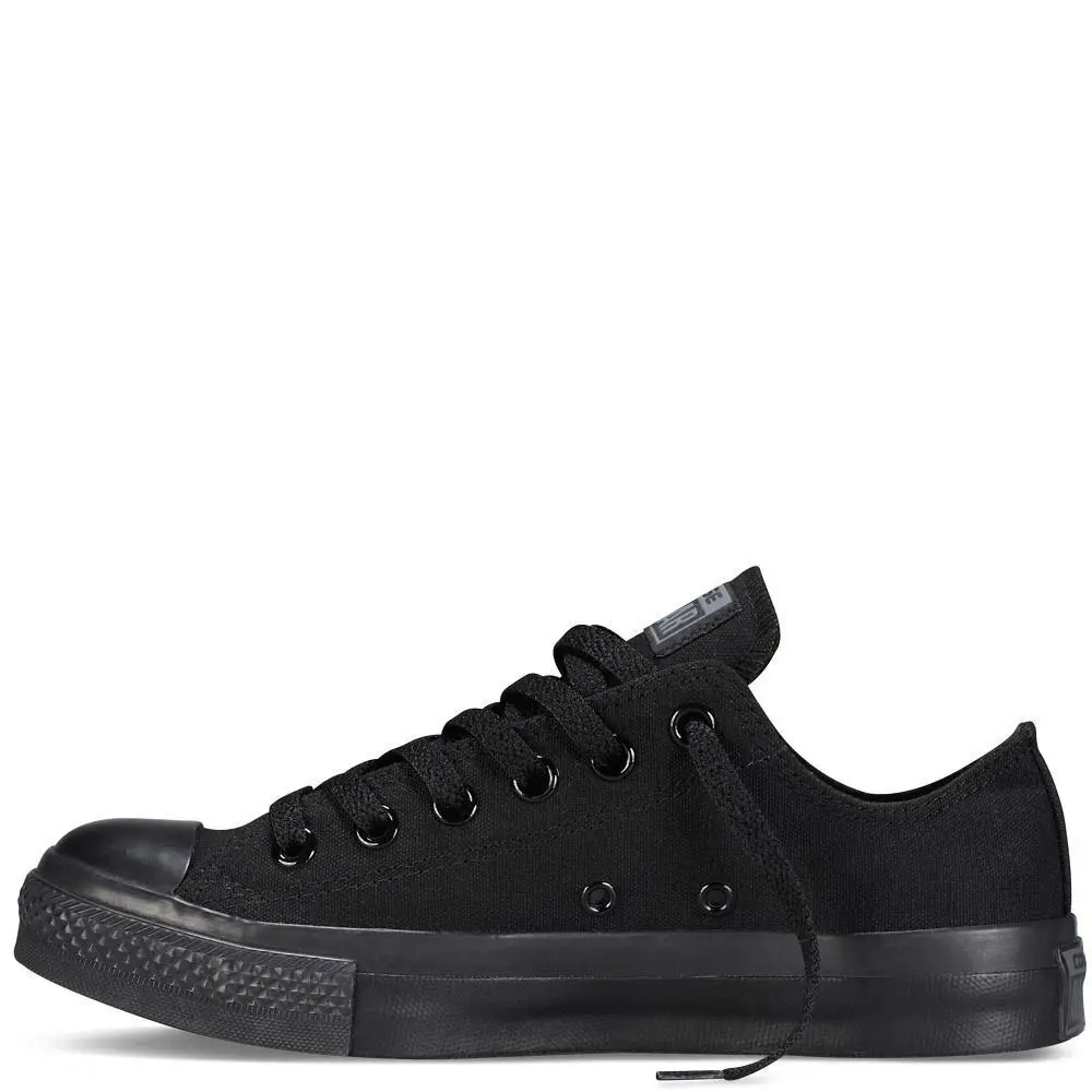 Мужская обувь унисекс; аутентичная Классическая Дизайнерская обувь Allstar ChuckTaylor Ox; Повседневная парусиновая обувь с низким берцем; женские спортивные кроссовки - Цвет: Full Black Low