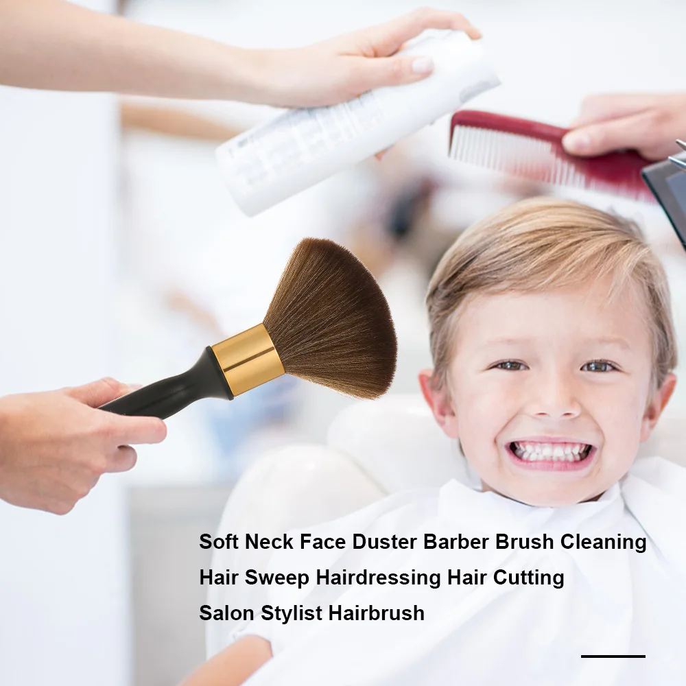 

Soft Neck Face Duster Barber Brush Cleaning Hair Sweep Hairdressing Hair Cutting Salon Stylist Hairbrush Neck Duster Brush