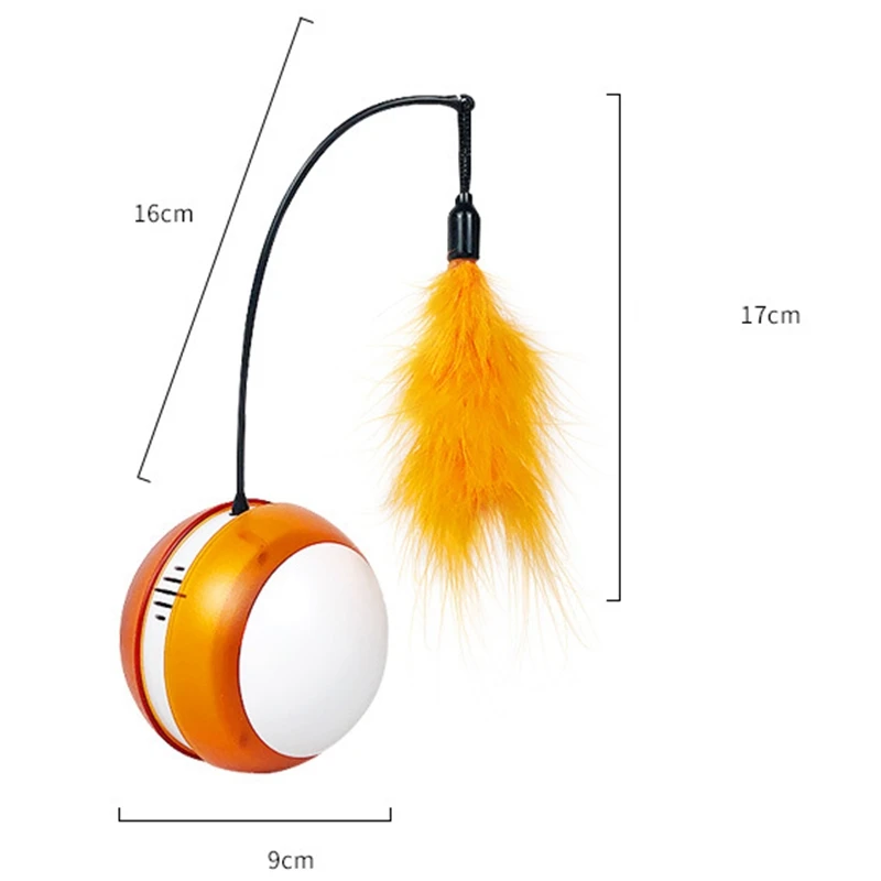 

Cat Toys Interactive Automatic Rolling Ball Toys Funny Cat Toy Tumbler Toy Dogs Cats Smart LED Flash Cat Toys Electric Toys Magi