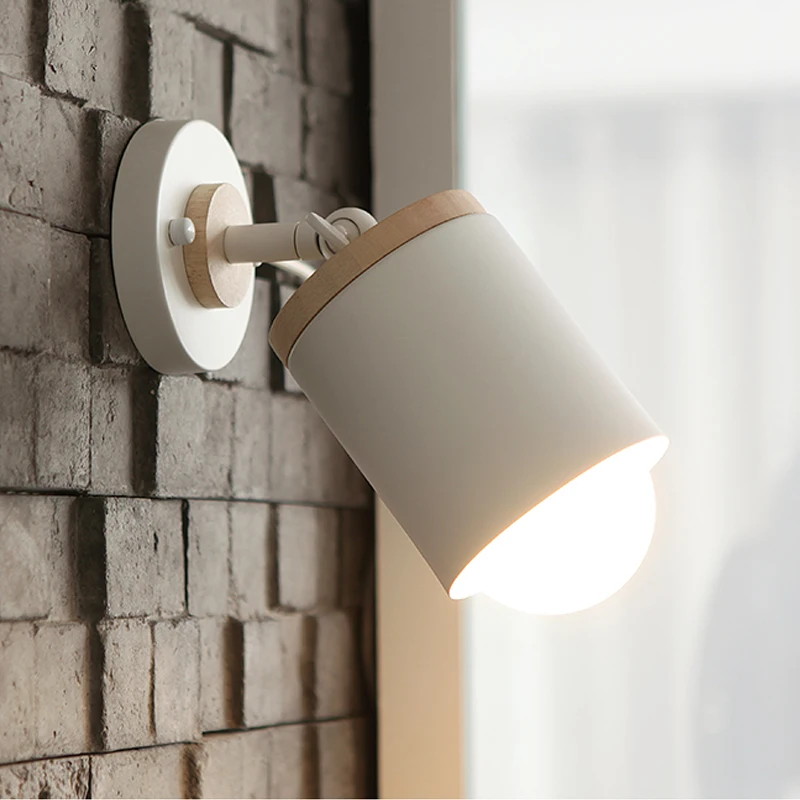 Современные железные Настенные светильники в скандинавском стиле