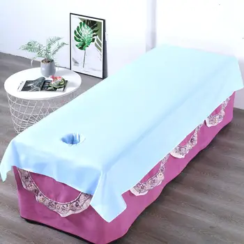 

SPA Bed Sheet Cover Salon Machine Washable Microfiber Comfortable Bed Sheet Couch Massage SPA Polyester Bedding Article F0212