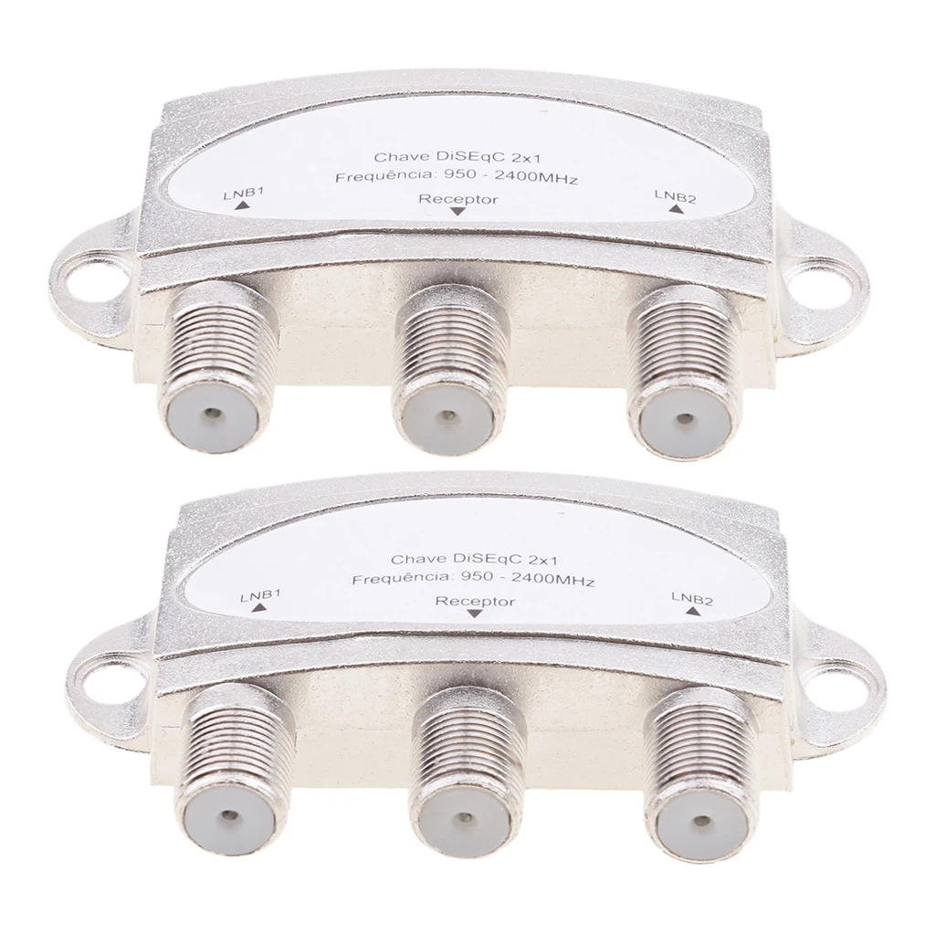 2x1 DiSEqC Switch Premium Wideband Model24x1W FTA Satellite Dish FTA X2pcs 2x1 DiSEqC Switch Premium Wideband Model24x1W FTA Satellite Dish FTA X2pcs