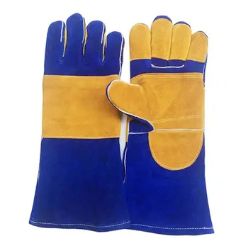 

Labour Protection Glove Non-slip Wear Leather Forge Welding Gloves Heat/Fire/High Temperature Resistance Extra Long Sleeve