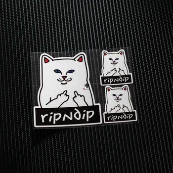 

TD018 3pcs/lotFree shipping Cartoon Cat Reflective Car Sticker Decals Motorcycle Racing Stickers Motorbike Helmet Windshield ATV