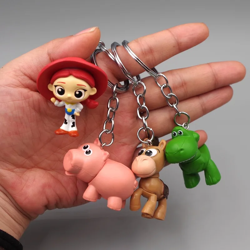 Игрушки Storyyy 4 Woody Buzz Lightyear 8 шт./компл. ПВХ фигурка Jessie Alien кольцо для ключей игрушки