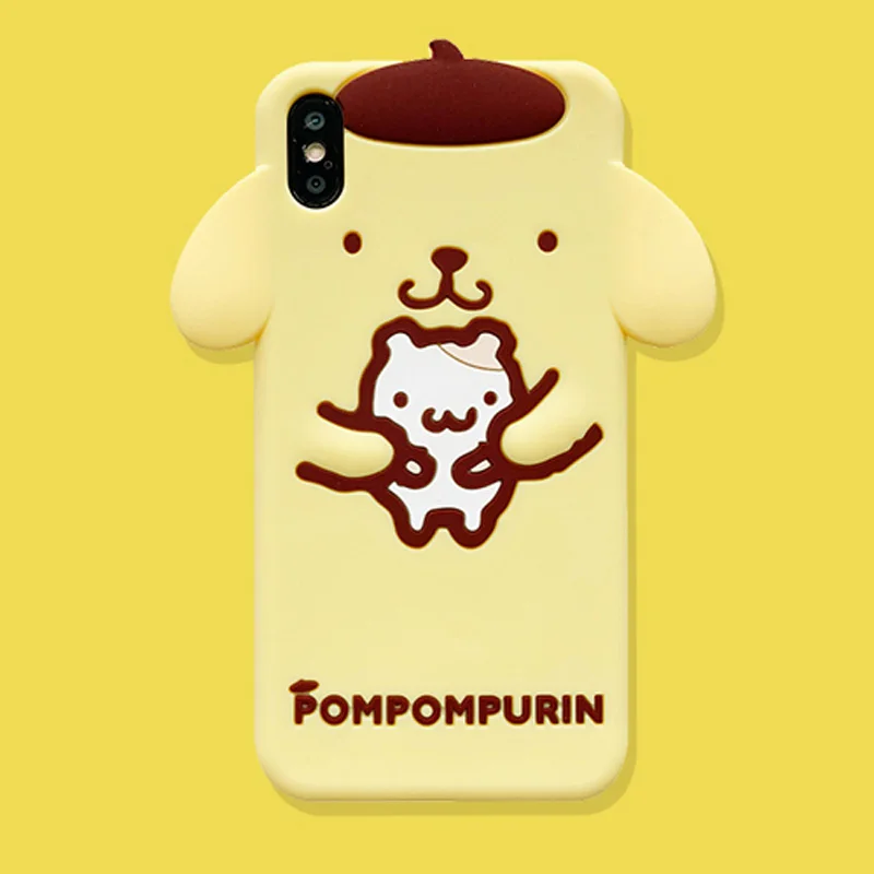 Tide 3D мультфильм pompomprin Cinnamoroll My Melody Dog чехол для телефона для iPhone 11 Pro X XS Max XR 6 6S 7 8 Plus силикагелевый чехол