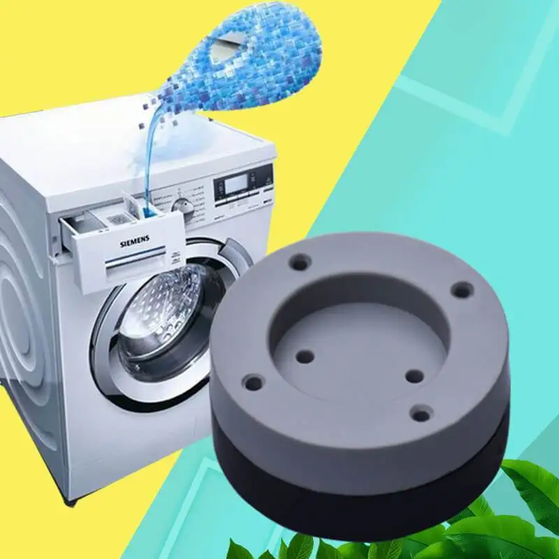 4p foot pad shockproof rubber washing machine pad noise reduction rubber pad noise reduction dryer mat non-slip
