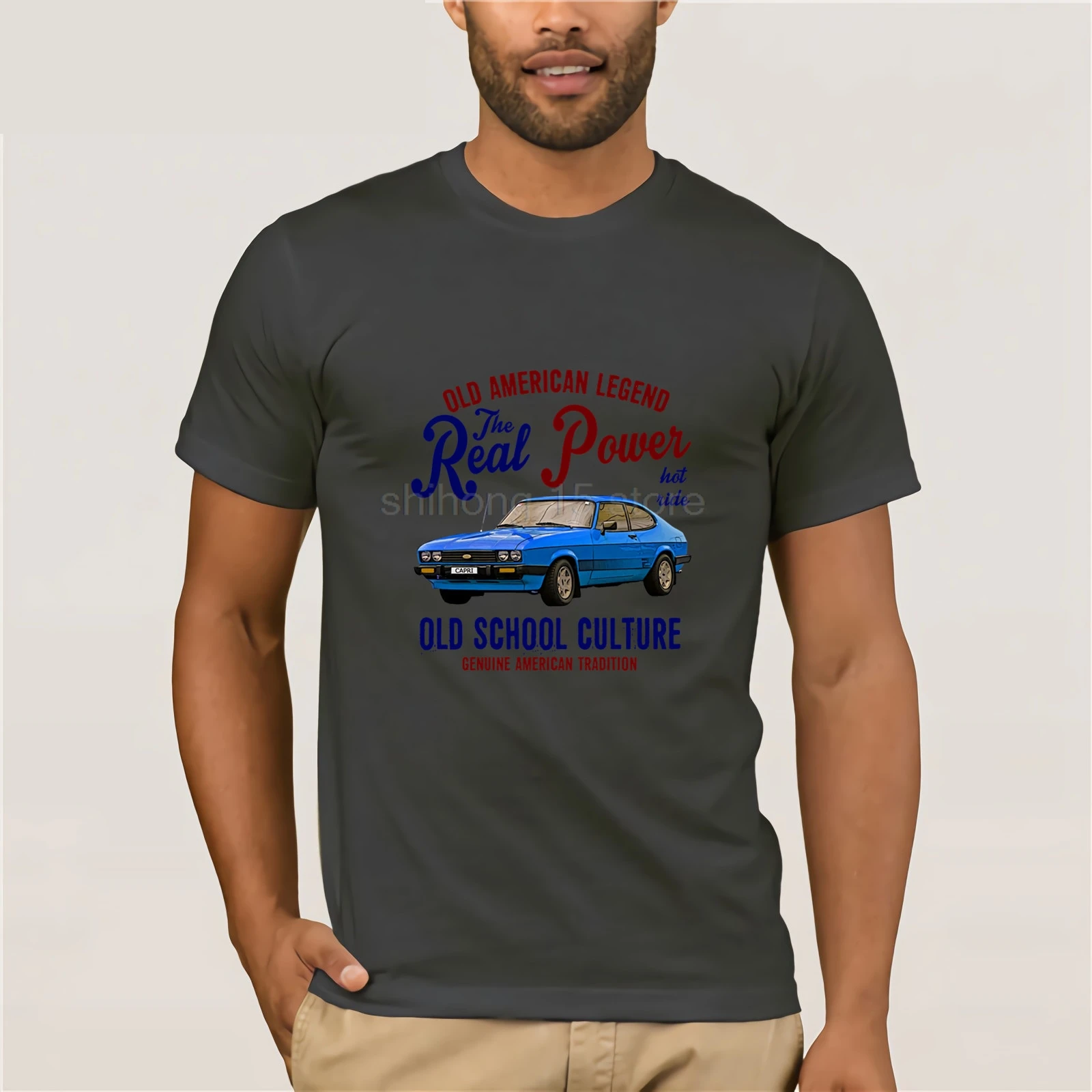 Мужская футболка винтажная американская машина Ford Capri s новинка мужская одежда