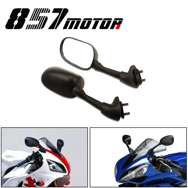 Motorcycle Rearview Mirror Racing Mirrors fits for Yamaha FZS600 Fazer 2000 2001 YZF R6 2001-2002 YZF R6 2006-2007 R1 2007