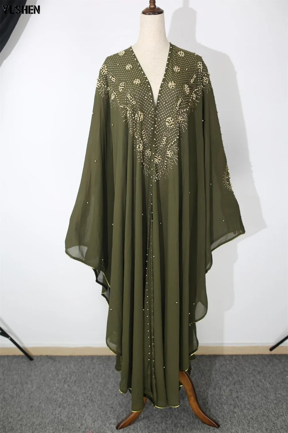 Super Size African Dresses for Women Dashiki Diamond African Clothes Bazin Riche Sexy Luxury Robe Hooded Cape Africa Dress 2019 04