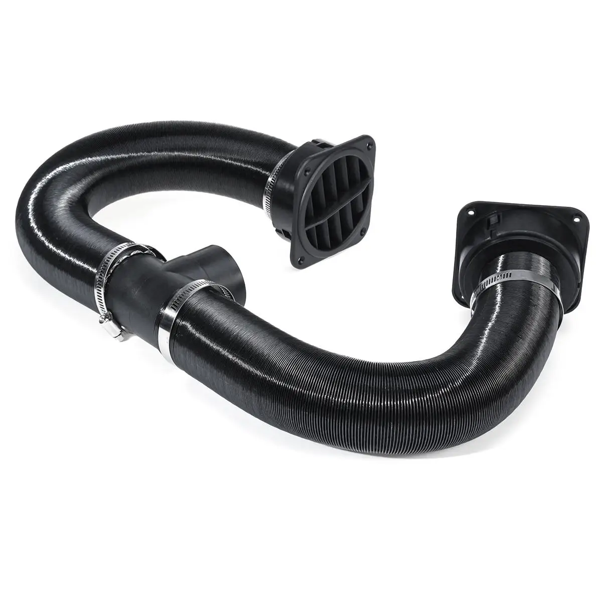 60/75mm Car Heater Replacement Kits Air Diesel Parking Heater Ducting Pipe Air Vent Outlet Hose Tube Connector w/Hose Clips