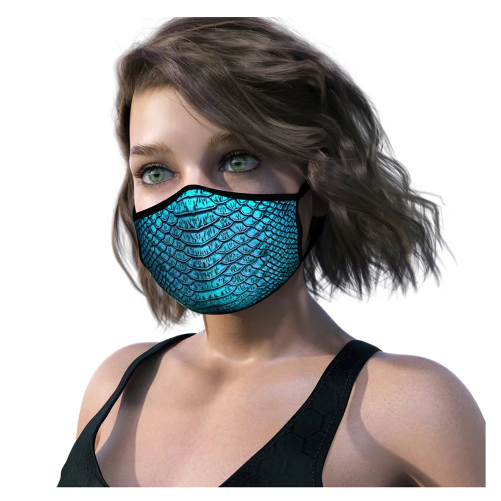 Модная маска для лица из хлопчатобумажной ткани с принтом Tie-dye PM2.5 многоразовая