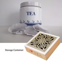 Delicate Convenience Wooden Tea Storage Chest Box with 9 Compartments Glass Window Home Storage