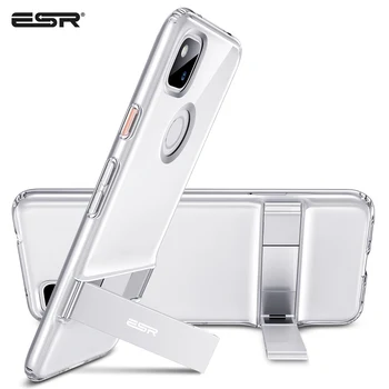 Перейти на Алиэкспресс и купить ESR деловой чехол для телефона 2020 Google Pixel 4a 3a 4 XL 3 XL гибкий ТПУ металлический ударопрочный чехол с подставкой для Google Pixel 4 XL