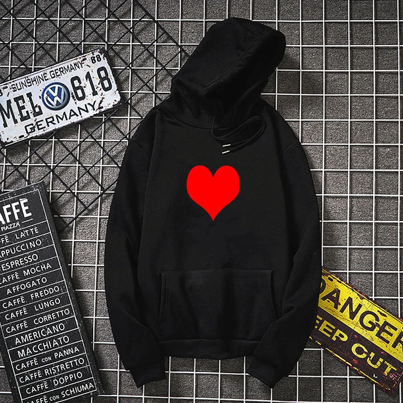 

Женские толстовки в стиле Харадзюку, толстовки с длинным рукавом и капюшоном, свитшоты с принтом сердечек, милые толстовки, топы на осень-весну