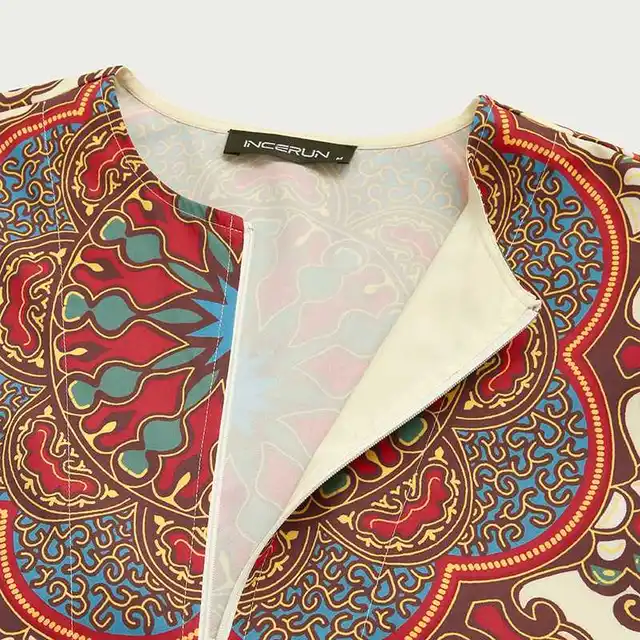 Nana Dashiki Ethnic Print Short Sleeve - Image 5