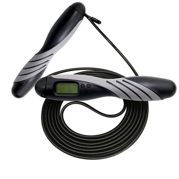 

Steel Wire Skipping Rope Fitness Jump Ropes With Counter Portable AntiSlip Adjustable Jump Rope LCD Digital Integrated Exercise