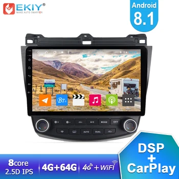 

EKIY 10.1" IPS Android 8.1 Car Radio For Honda Accord 7 2003-2007 Stereo Multimedia Video Player GPS Navigation 4G 64G DSP WIfi