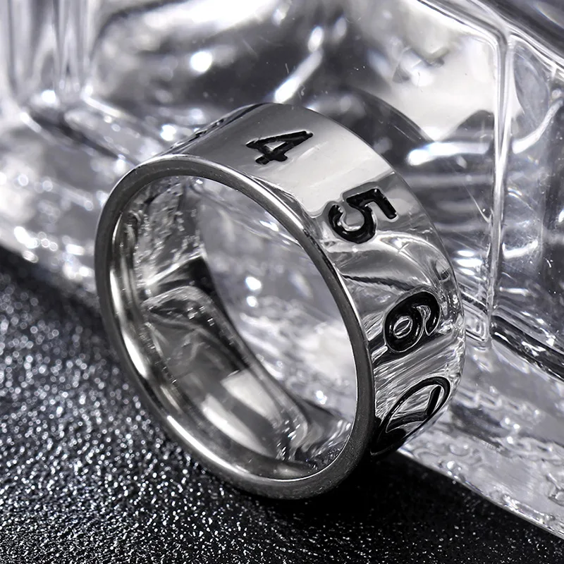 Горячее кино тибетские кольца для пальцев кольцо из титановой нержавеющей стали золотое кольцо 8 мм для мужских подарков