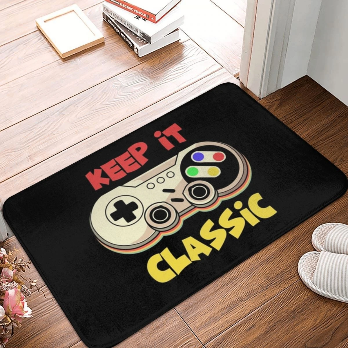 Retro Gaming Game Controller Keset Selamat Datang Kamar Tidur Pintu Masuk  Karpet Lantai Rumah Karpet Hadiah Saya Tetap Penyerap 40x60cm|Matras /  Keset| - AliExpress