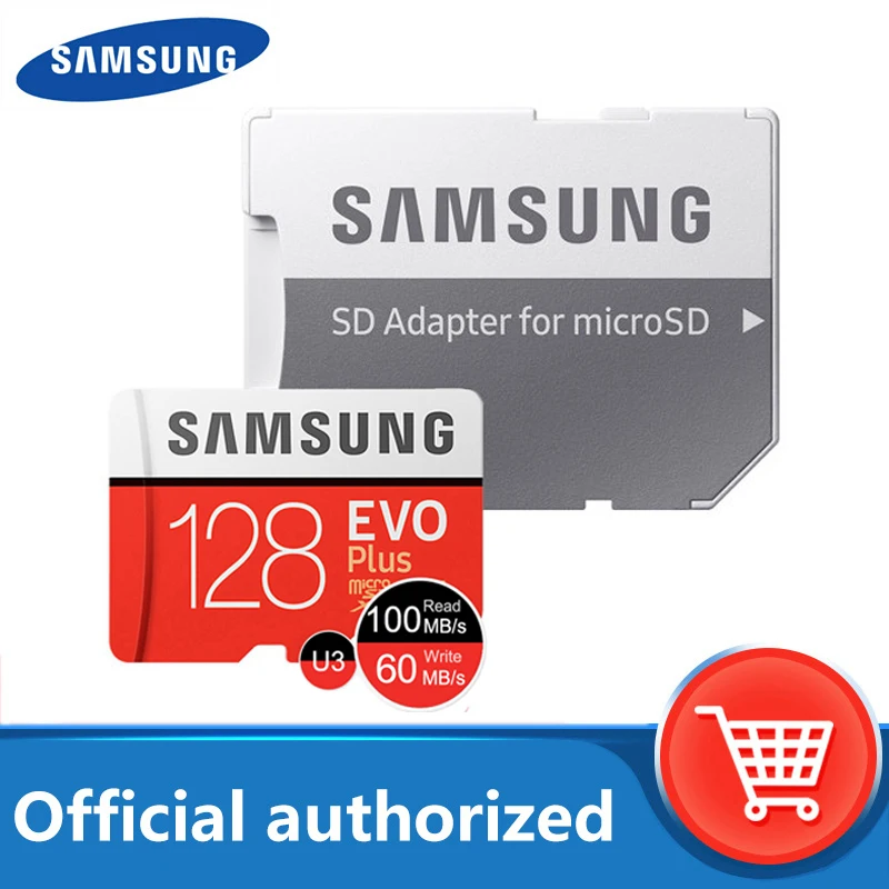 Original SAMSUNG tarjeta Micro SD de 128GB Clase 10 tarjeta de memoria EVO + EVO Plus micro SD de 512GB 256GB 64GB Tarjeta de 8GB TF cartao de memoria