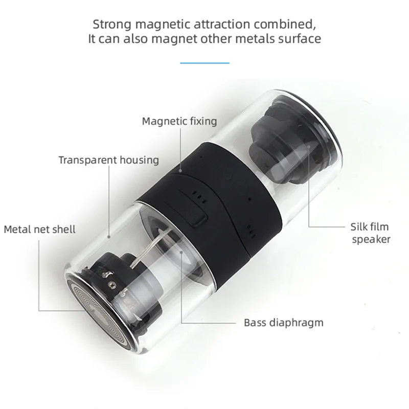 Мини TWS Bluetooth динамик 6D звук бас светодиодный сабвуфер Hifi Handfree вызов портативный динамик s