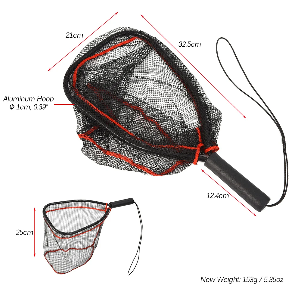 

Landing Fishing Net Catch Aluminum Net Fish Saver Nylon Mesh for Fly Trout Kayak Boating Fishing Tackle Redes de pesca KC271