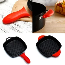 Теплостойкая изоляционная силиконовая ручка для кастрюли, держатель крышки, нескользящая кухонная утварь, кухонная утварь, аксессуары для приготовления пищи