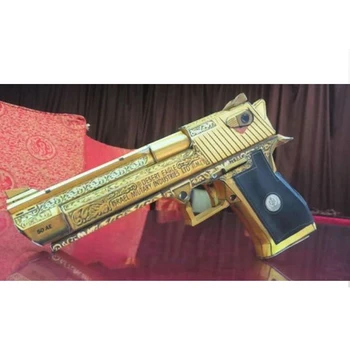 

Gold Desert Eagle Gun 3D Paper Model DIY Puzzle Manual Papercrafts Toy