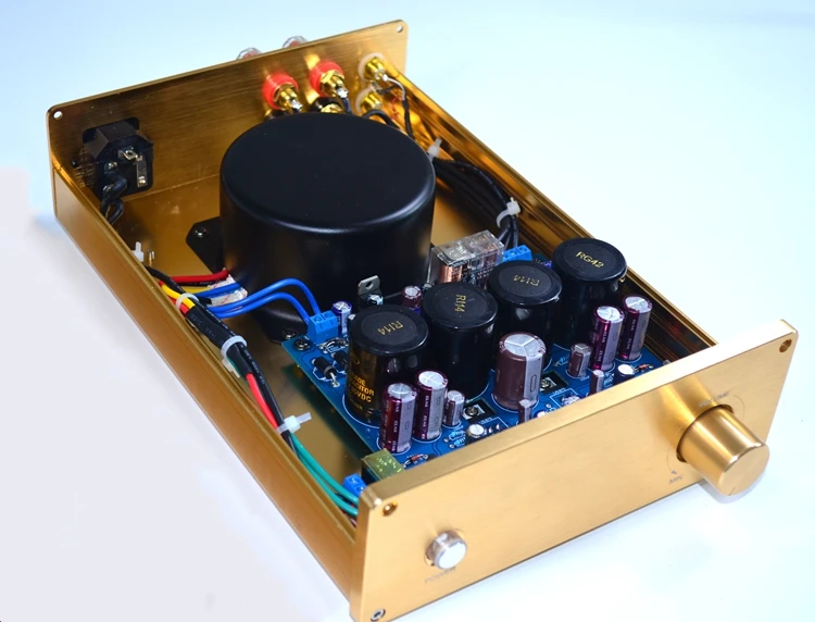 

New finished classic LM1875 enthusiast HiFi amplifier gold amplifier