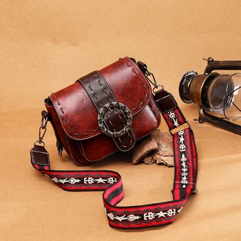 

PU Leather Shoulder Bag Rivet retro Designed Stylish Large Capacity Bags Casual Shoulder Messenger Bag