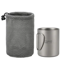 TOMSHOO 220/350/450/600ml Double Wall Titanium Water Cup Coffee Tea Mug for Home Outdoor Camping Hiking Backpacking Picnic 4