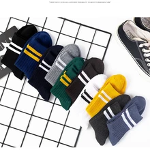 Japanese Loose Socks  High School Boy Harajuku Socks Solid Japan Style Fashion Long Socks  for Men Harajuku Vintage Streetwea