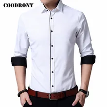 COODRONY Brand Long Sleeve Shirt Men Clothes 2020 Spring Autumn New Business Casual Mens Shirts Social Dress Chemise Homme C6081