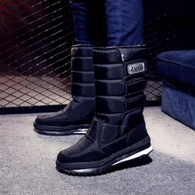 Модные ботинки на платформе женская обувь теплые меховые женские зимние ботинки камуфляжная Зимняя обувь женские зимние ботинки до середины икры