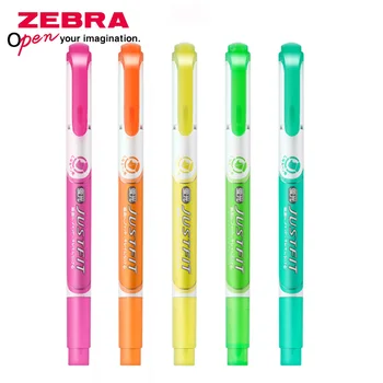 

1pcs ZEBRA Highlighter WKT17 Color Double Head Thick Marking Student Soft Head Pearlescent Shiny Pen JUSTFIT