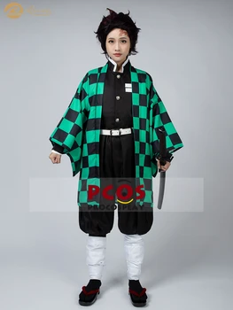 

ProCosplay In stock Demon Slayer: Kimetsu no Yaiba Kamado Tanjirou outfit cosplay costume for women mp005092